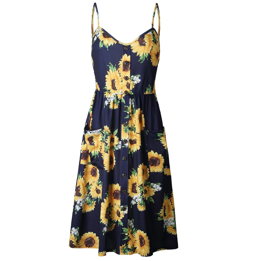 Plus Size Summer Casual Floral Print Beach Maxi Dress 2018 Sexy Spaghetti Strap Sun Woman Long Bohemian Club Party Dresses | Женская