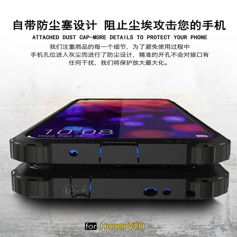 Защитный чехол для Huawei Honor V20 PCT-L29 силиконовый Жесткий защитный телефона View 20 V PCT L29