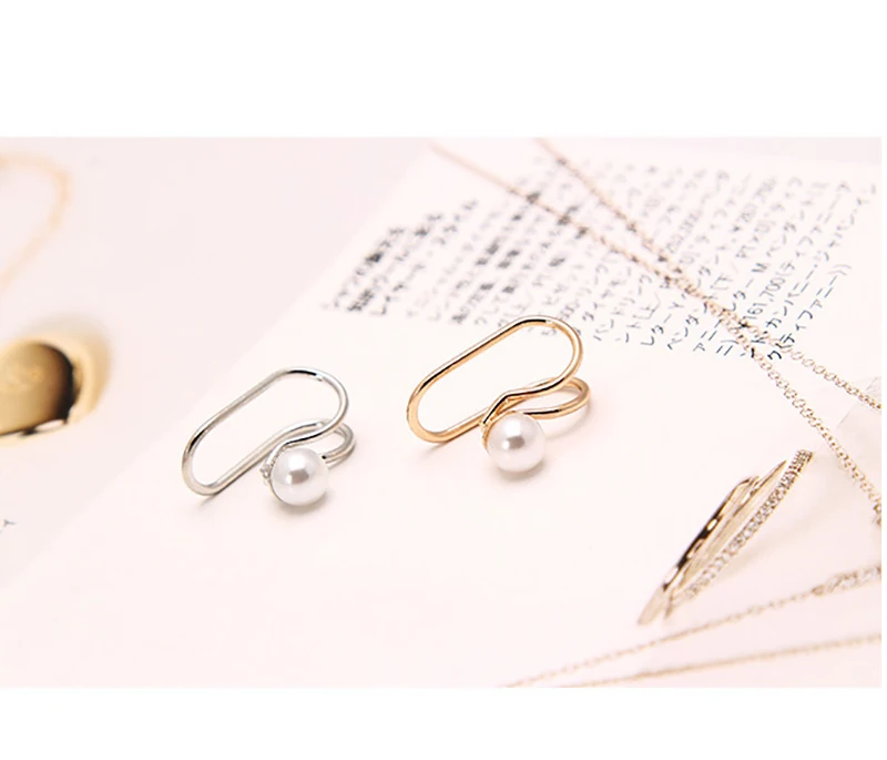 Простые серьги из цинкового сплава с Луной в форме сердца для женщин u образные