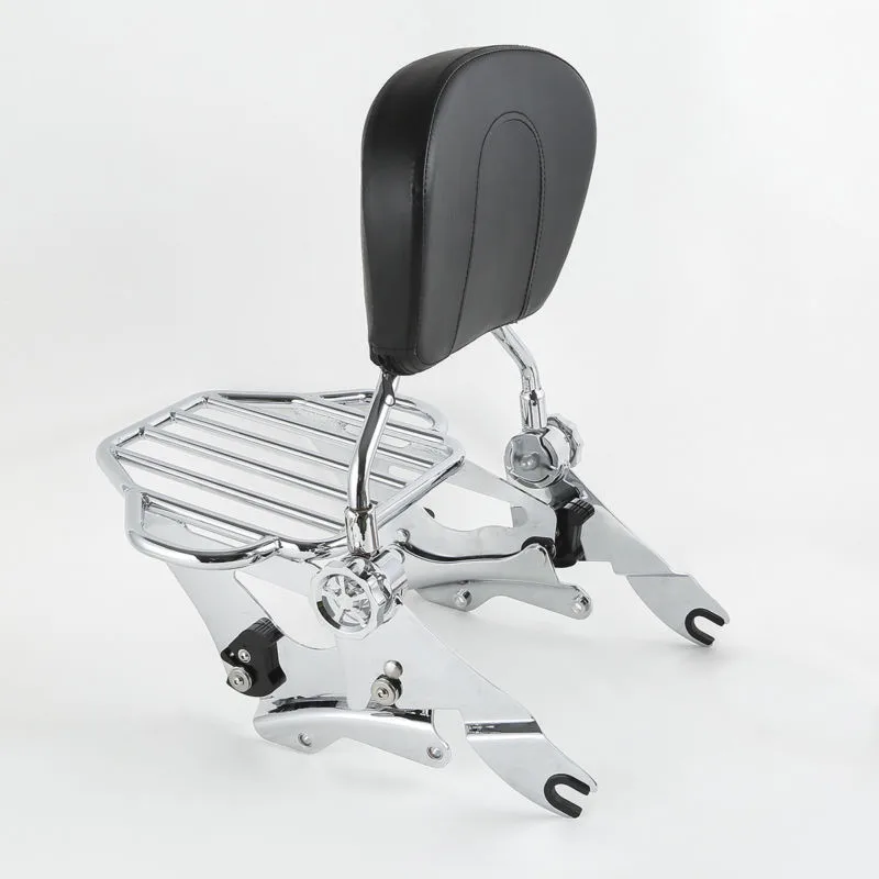 Backrest Sissy Bar Luggage Rack &amp Docking Kit Fit For Harley Touring Road King Electra Street Glide 14-18 Motorcycle | Автомобили и