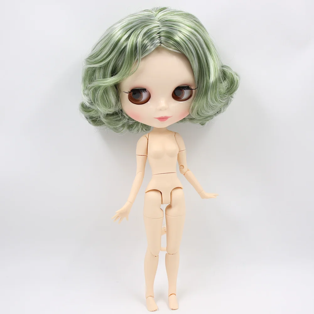 ICY Nude Blyth изготовленная на заказ кукла № BL4299/136 зеленая смесь белых волос 1/6 bjd, pullip, licca, jerryberry