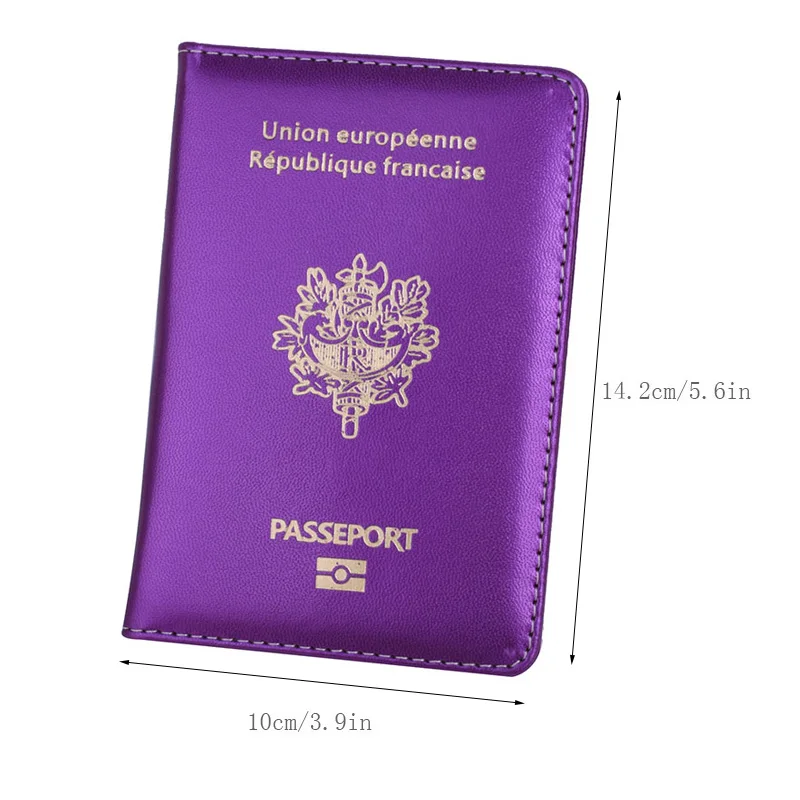 Франция кожаный чехол для паспорта ID кредитница мужчин женщин паспорта| |