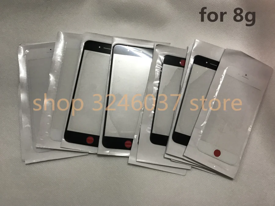 

50pcs/lot NEW Original Replacement LCD Front Touch Screen Glass Outer Lens for iphone 8 4.7inch Oleophobic coating high quality