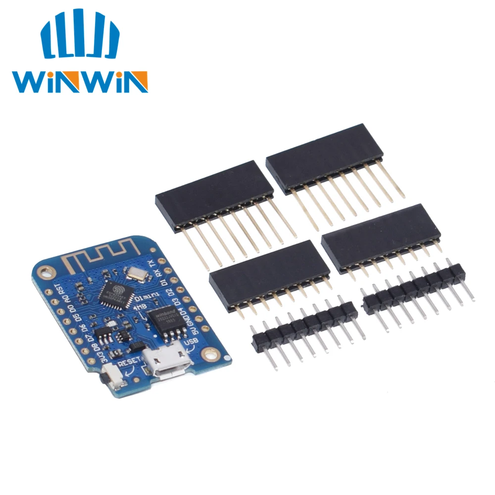10 шт. для Wemos D1 Mini V3.0.0 wifi Интернет вещей макетная плата на основе ESP8266 CH340 CH340G для Arduino Nodemcu V2 Micro