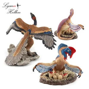 Модель динозавра, павший мир, парк Королевства 2, 3, 4, 5, 1, Археоптерикс, овираптор, животные, виниловая коллекция, детские игрушки, сквиши