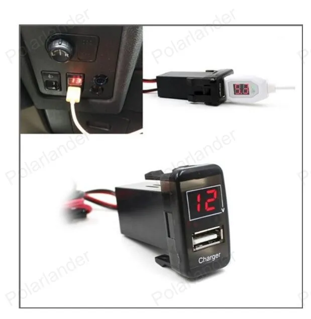 Автомобильное зарядное устройство USB для приборной панели T/OYOTA V/IGO цифровой