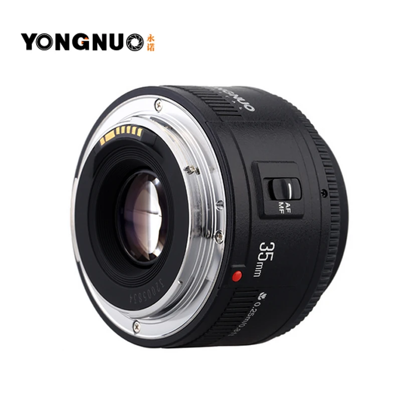 Yongnuo 35mm lens YN35mm F2.0 Wide angle Fixed dslr camera Lens For canon 600d 60d 5DII 5D 500D 400D 650D 600D 450D 60D 7D | Электроника