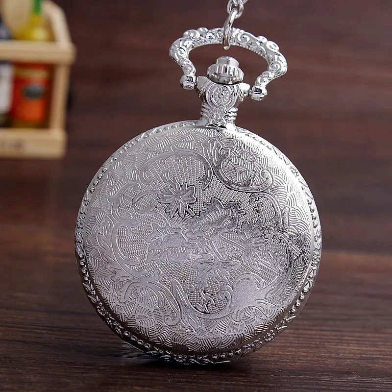 Карманные часы CCCP в стиле ретро золотистые серебристые с цепочкой на цепочке