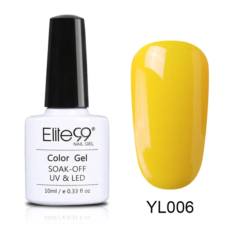 YL006 Elite99, 10 мл, Гель-лак телесного цвета, замачиваемый, карамельный цвет, эмаль, Гель-лак для дизайна ногтей, маникюр, УФ-гель для ногтей, лак - Цвет: YL006