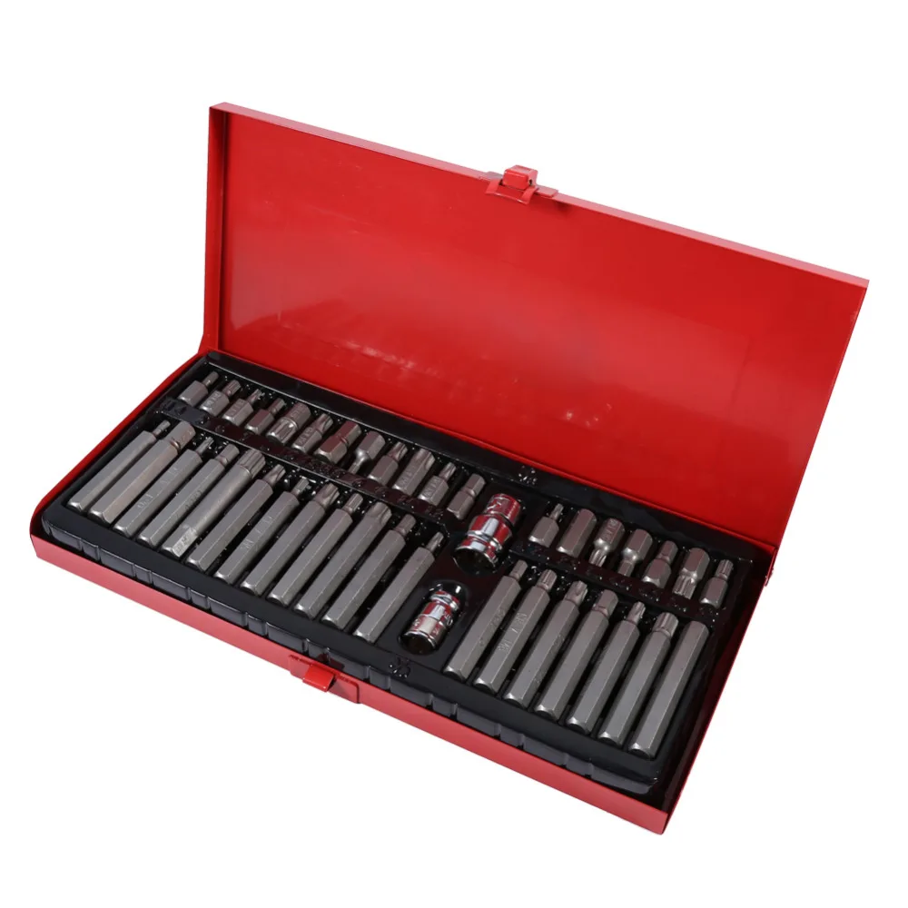 

40pcs Assorted Power Screwdriver Bits Set hex star & spline Bit Holder Socket ratchet Adapter Repair Tools Kit