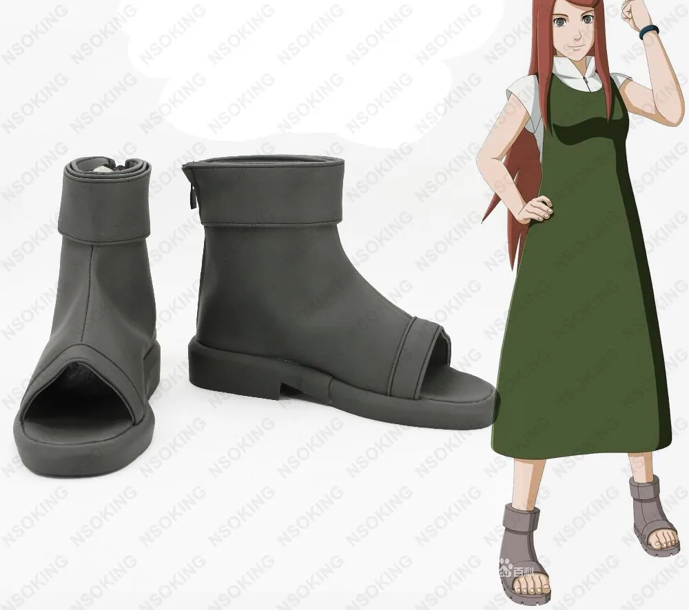 New Naruto Uzumaki Kushina Cosplay Boots masashi kishimoto Anime Shoes Custom Made | Тематическая одежда и униформа