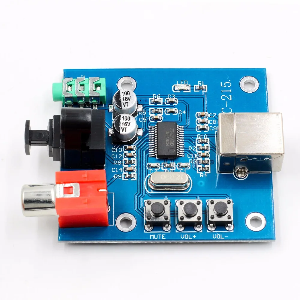 PCM2704 USB DAC Power волоконно-оптический коаксиальный аналоговый выход для Raspberry Pi RaspBMC