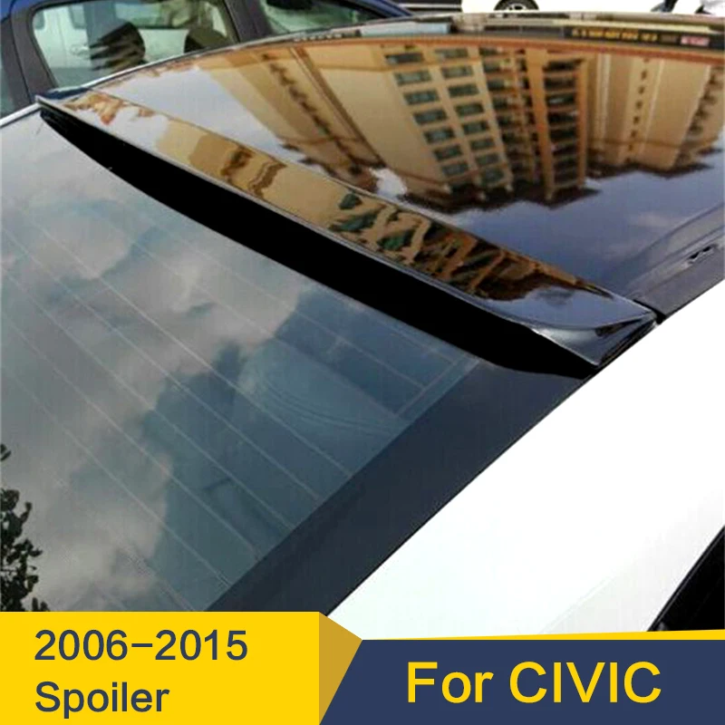 Задняя Крышка багажника автомобильный спойлер крыло для Honda Civic спойлер 2006- ABS Материал заднее окно спойлер на крыше крыло для Civic спойлер