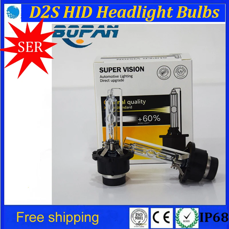 Бесплатная доставка HID D2S фары замена лампы d2s Ксеноновые 12 В 35 Вт hid 4300K 6000K 8000K 10000K