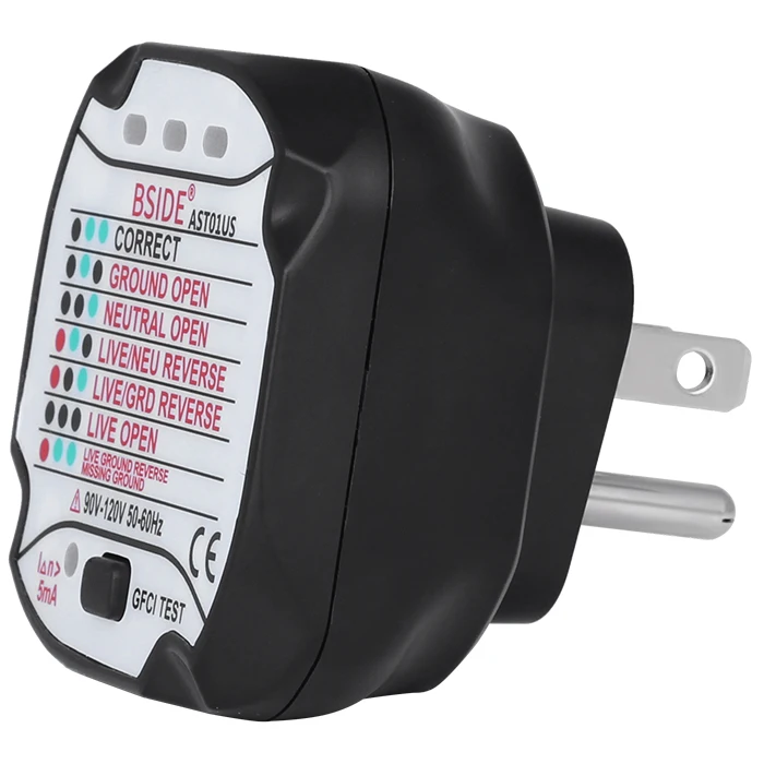 AST01 US Socket Circuit Phase Detector Insulated Durable Breaker Finders With Wide Application Professional Instruments | Инструменты