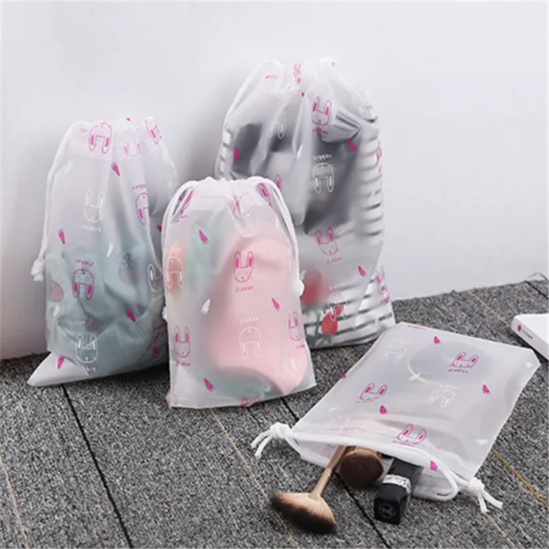 Прозрачная косметичка в виде кролика женский органайзер для косметики сумка