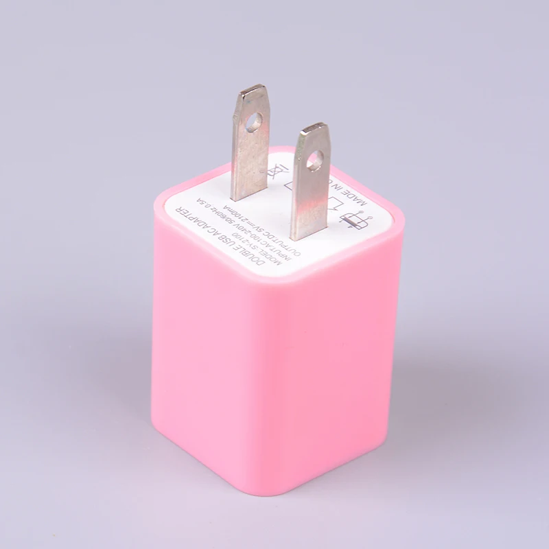 Универсальное путешествие 5В 1A двойной 2 порта USB AC настенная стандартная вилка