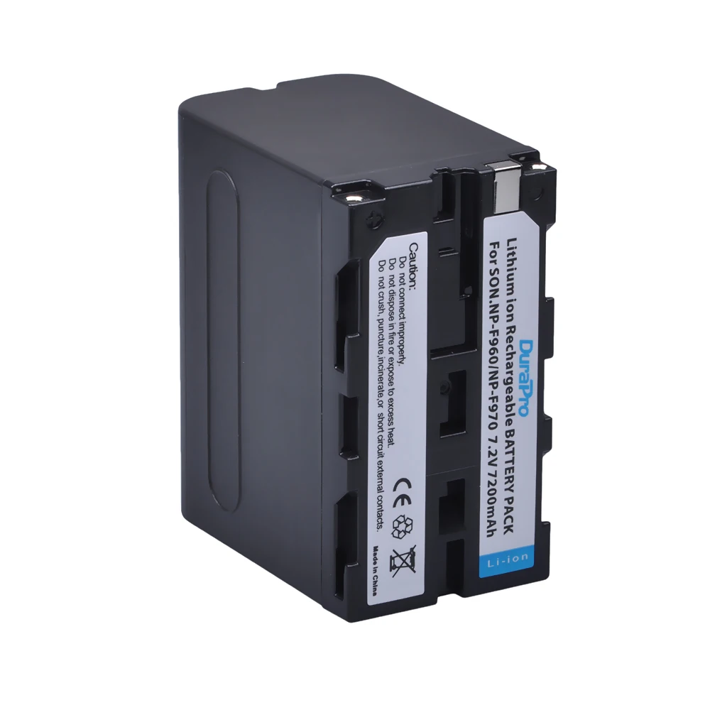 Аккумулятор DuraPro 7200 мАч для SONY F950 F960 F330 F550 F570 F750 F770 MC1500C 190P 198P HD1000C|battery for sony|np-f960