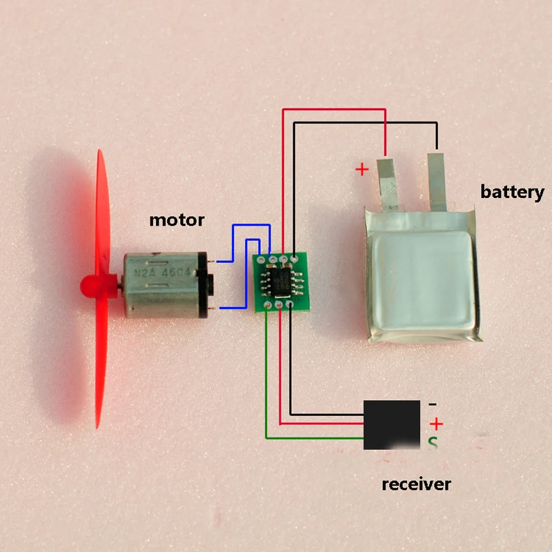 3 шт. Lipo 1S односторонний матовый 10A ESC модуль 3-4 2 в мини плата управления скоростью