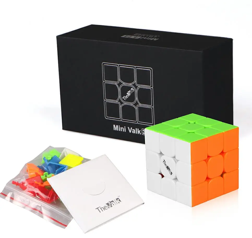 mini stickerless Qiyi The Valk 3 power M Магнитный Valk3 Mini Valk 3 профессиональный 3x3 магический куб speed Mofangge Competition Puzzle Cubes детские игрушки - Цвет: mini stickerless