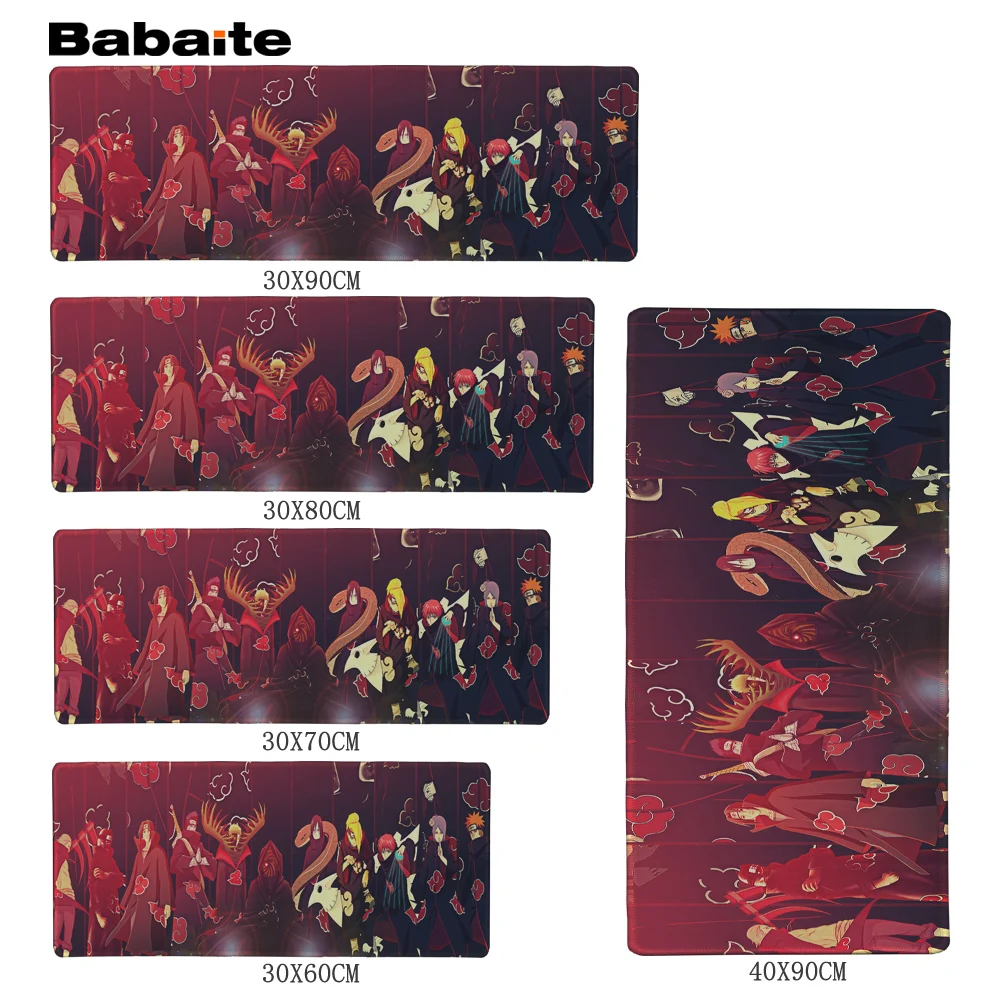 Коврик для мыши Babaite Itachi Uchiha с эффектом массового эффекта Игровая серия 900*300 мм XL