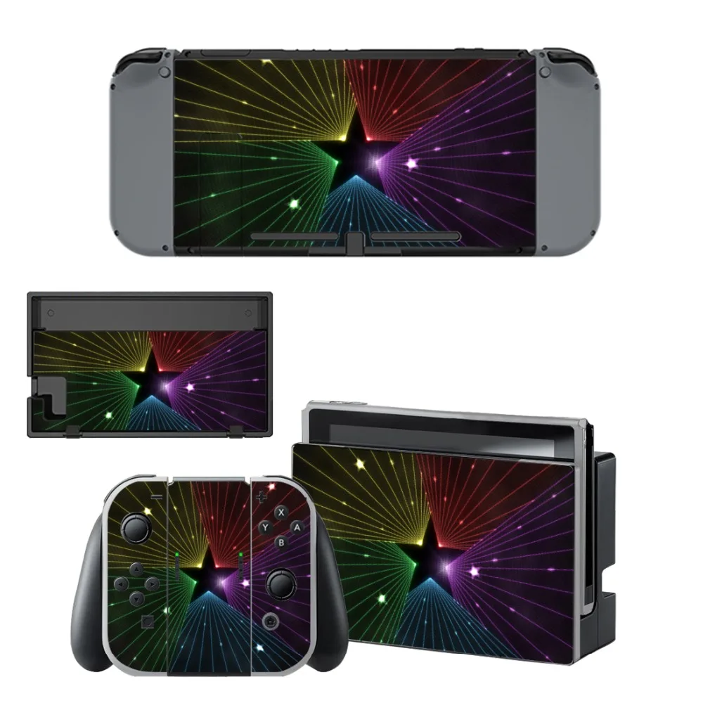 Виниловые наклейки для Nintendo Switch NS консоль + контроллер подставка держатель