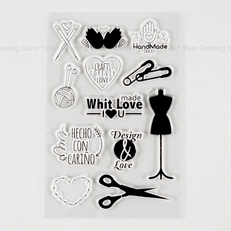 Винтажные марки с надписью love прозрачные для скрапбукинга|stamps for scrapbooking|stamp madestamp