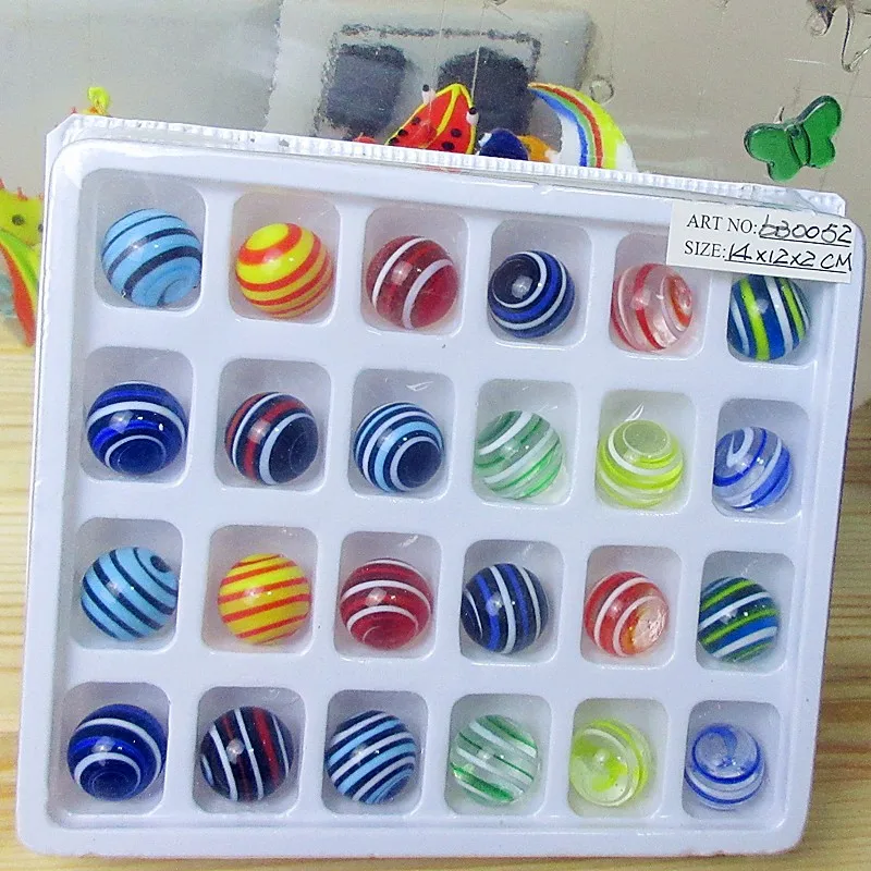 24 шт. детский садовый декоративный шар из дутого стекла | Дом и сад