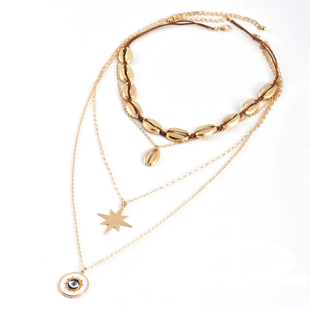 4 шт./компл. для женщин Классический Золотой корпус с изображением луны и звезд