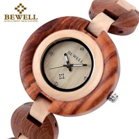 bewell 010a 2019 small bracelet wooden watch for women luxury brand analog watch unique ladies quartz japan movement watches