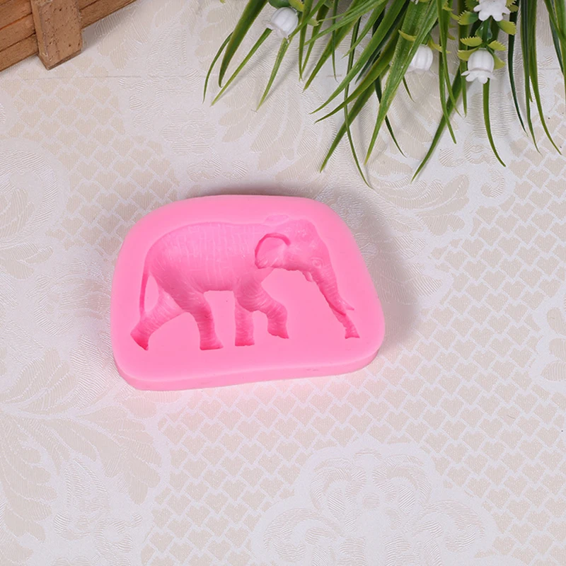 3D Elephant Animal Shaped Silicone Cake Fondant Mold Creative Shape Baking Tool Bakeware Accessories Pastry | Дом и сад