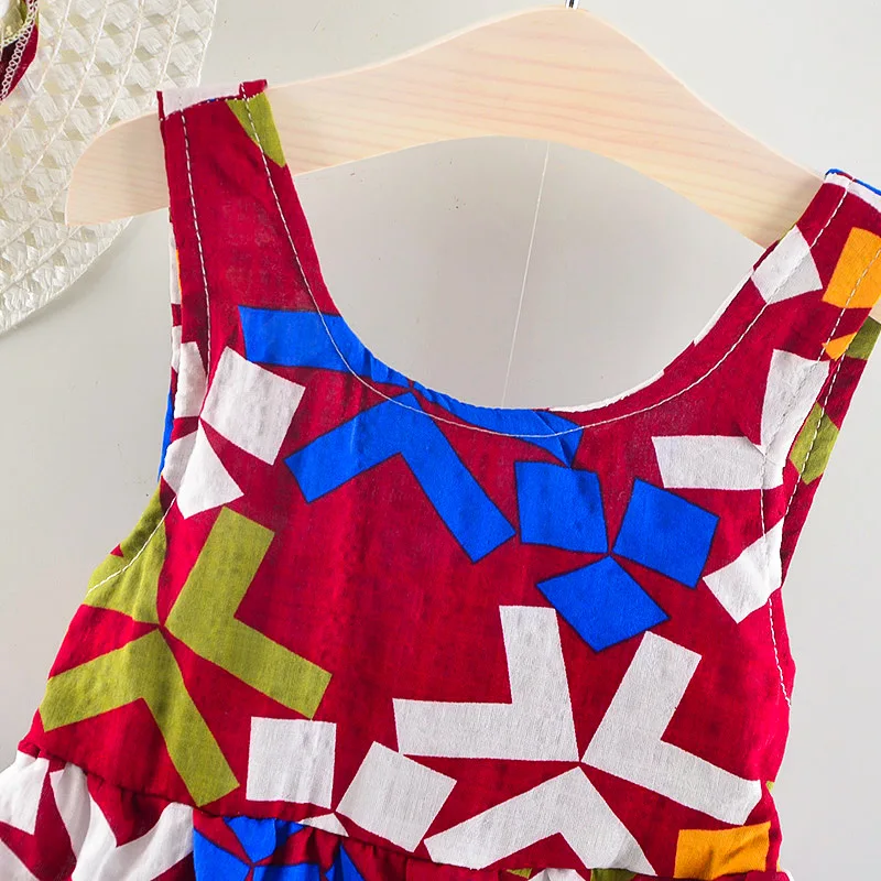 2019 летнее платье с цветочным рисунком для маленьких девочек пляжные вечерние