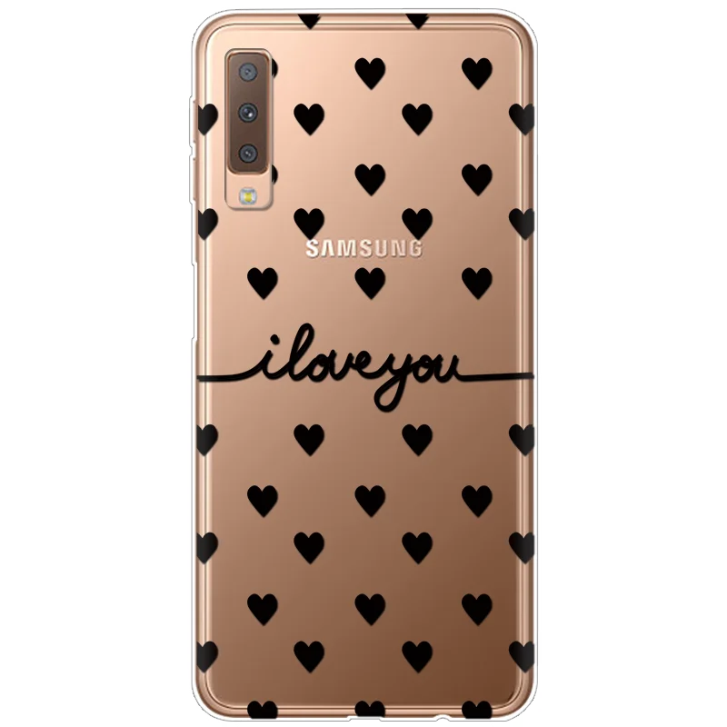 axheiyou Милый чехол Love для samsung Galaxy A7 чехол задняя крышка 6," силиконовый цветной чехол для samsung A750 A750F чехол s Роскошные Чехлы - Цвет: axheiyou