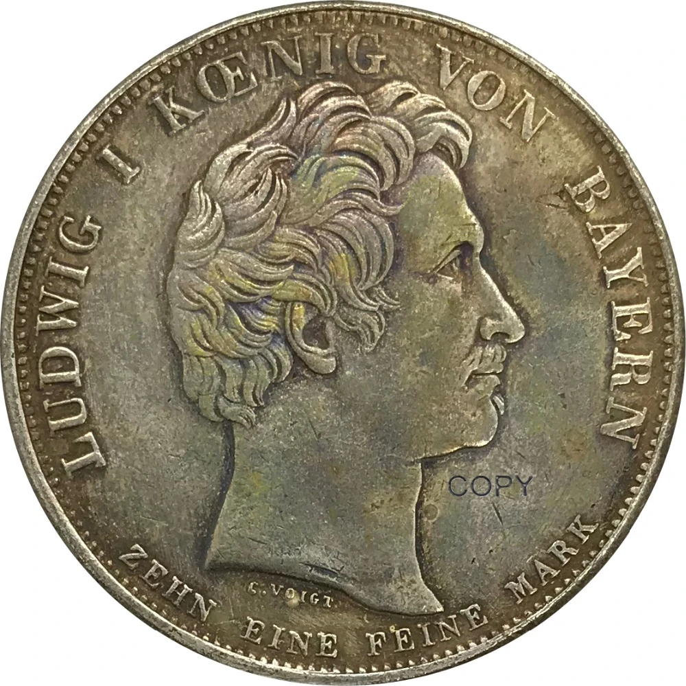 

Копия серебряной монеты с мельхиоровым покрытием, 1 Thaler, 1828