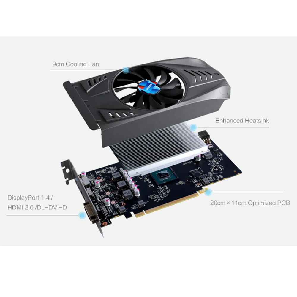 Видеокарта GeForce GTX 1050Ti GPU 4 ГБ GDDR5 3 0 бит| |