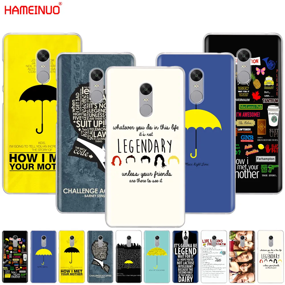 HAMEINUO Как я встретил вашу маму himym цитаты чехол для телефона Xiaomi redmi 5 4 1 1s 2 3 3s pro PLUS