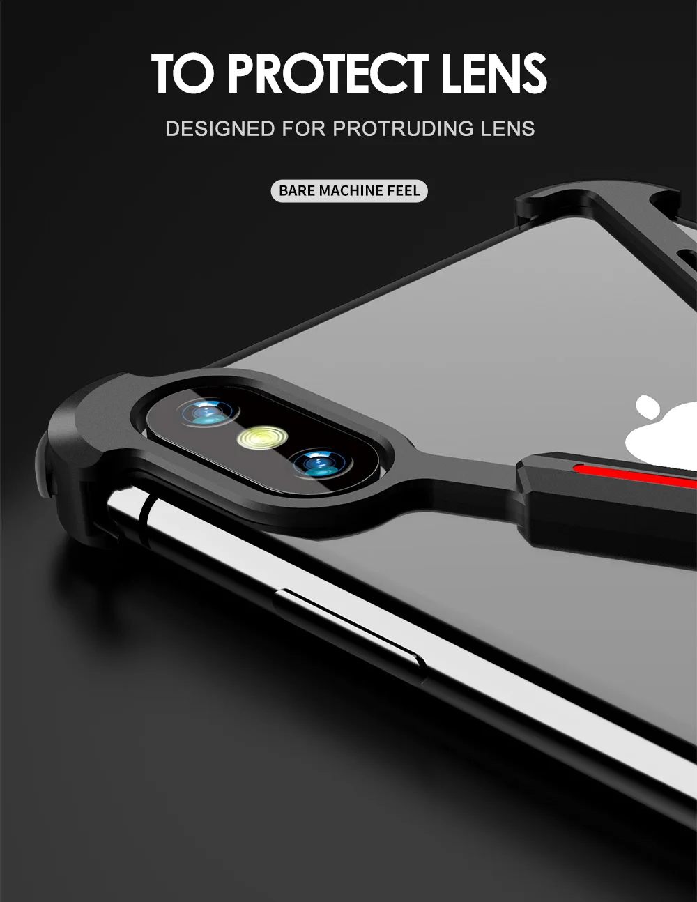 Для Apple iphone X XR XS MAX чехол Роскошный 3D Жесткий Алюминиевый металлический каркас кольцо держатель Броня защитный задний бампер