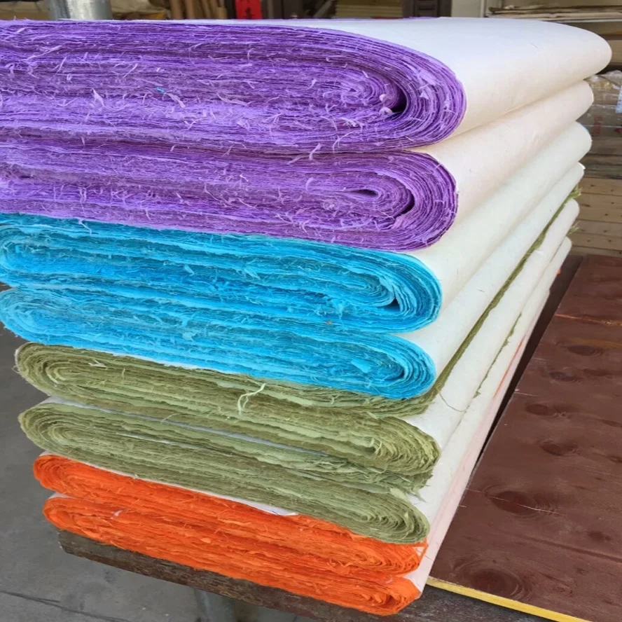 100pcs Colorful Rice Paper Chinese yunlong xuan zhi paper for painting calligraphy Artist art supplies | Канцтовары для офиса и