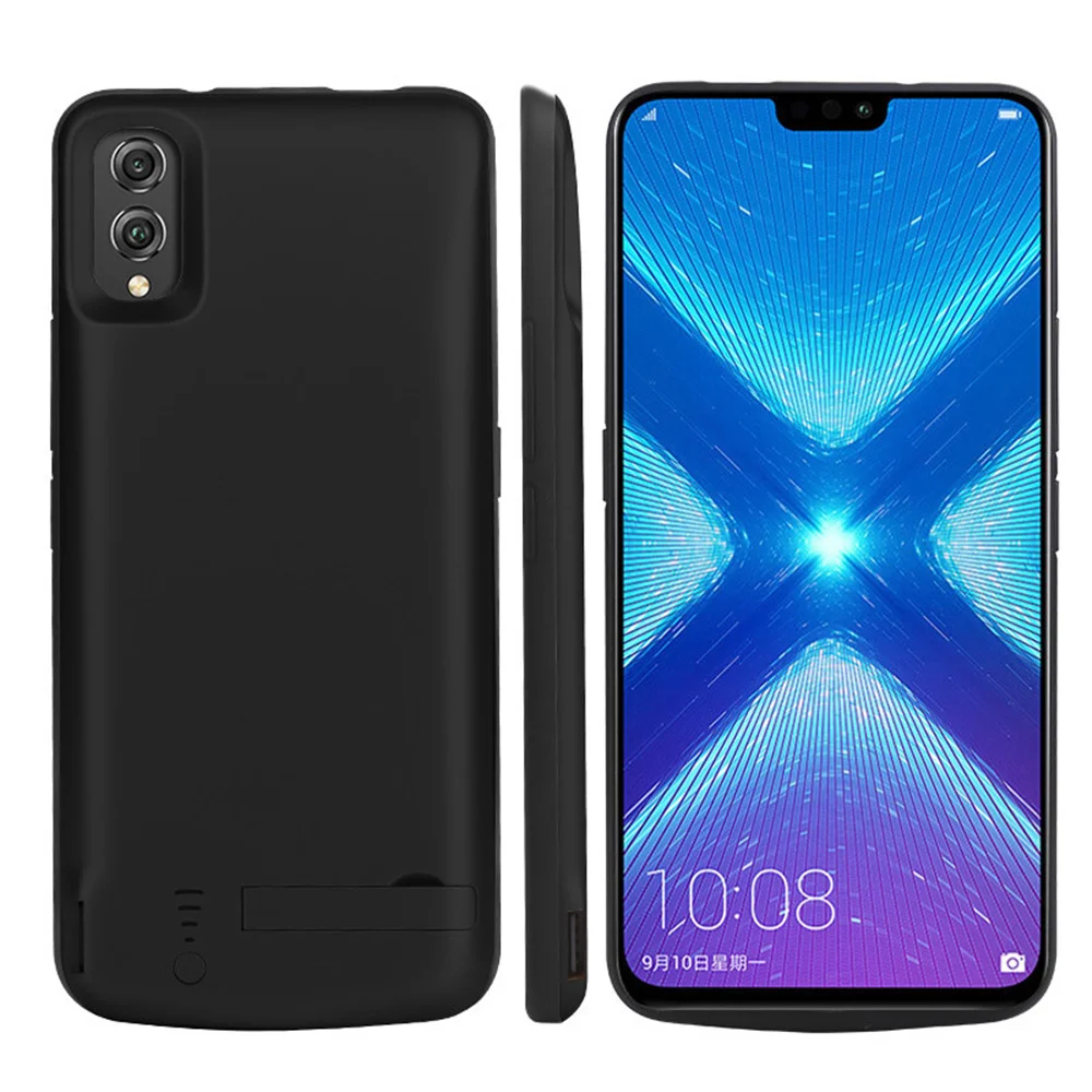 Чехлы для аккумуляторов для huawei Honor 8X, чехол для зарядного устройства, 6500 мА/ч, портативная внешняя подставка, внешний аккумулятор, чехлы для зарядки аккумуляторов