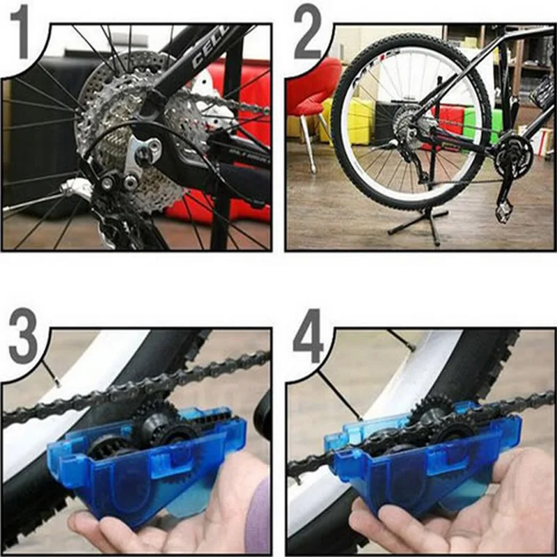 New Style High Quality Convenient Portable Cycling Bike Bicycle 3D Chain Cleaner Machine Brushes Scrubber Quick Clean Tool#8011