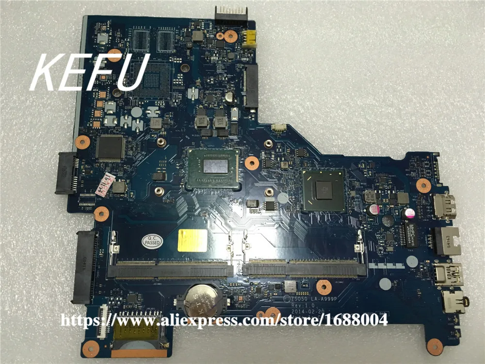 KEFU для HP 250 G4 ZSO50 материнской платы 761537-501 LA-A999P REV1.0 встроенная графика w/ i3-3217U cpu |