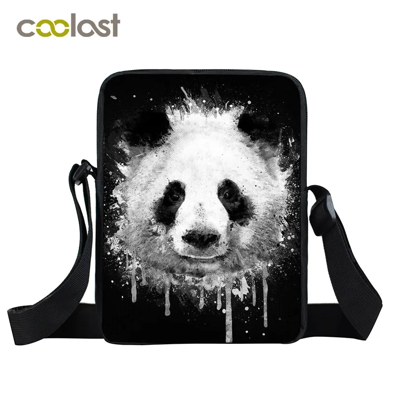 Милая красочная мини-сумка-мессенджер с рисунком панды, женская сумка, сумки для девочки, сумка через плечо для мальчиков, детская книжная сумка, маленькие сумки на плечо - Цвет: XKB KTXM06