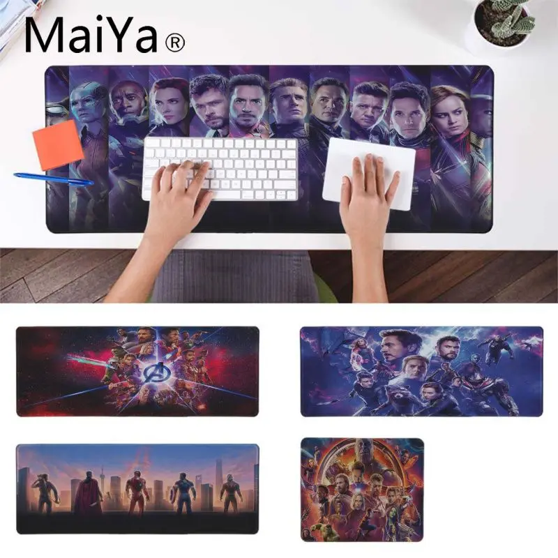 Maiya Мстители 4 эндигра ноутбук игровые мыши коврик для мыши игровой коврик для мыши xxl стол ноутбук коврик для мыши геймер Настольный коврик