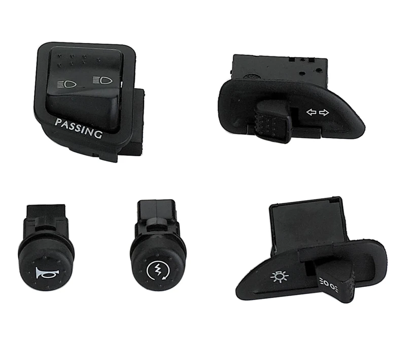Switch buttons OEM кнопка переключения тормозов для мотоцикла PIAGGIO FLY125 FLY100 150 рога сигнала поворота дальнего ближнего света фары переключатели - Цвет: Switch buttons