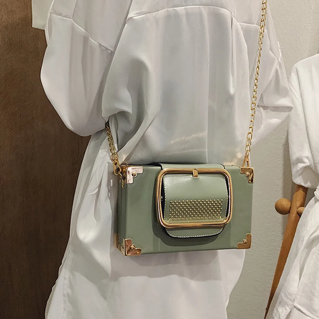 2019 роскошные сумки модные женские Ретро квадратные кожаные через плечо