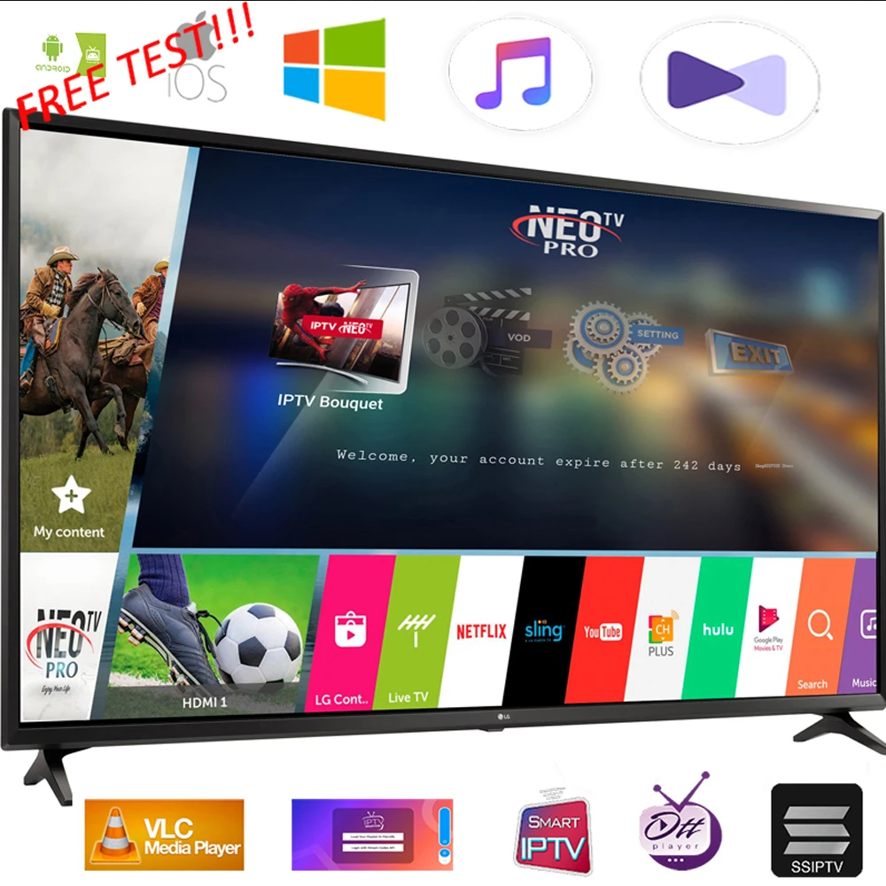 Neotv android tv box Iptv подписка Французский Итальянский Испанский Европа Португалия albania Ex-yu польский iptv код