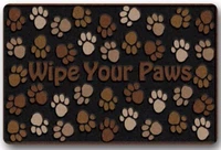 custom it wipe your paws rectangular decorative non slip doormat 15 7 by 23 6 by 316 inch