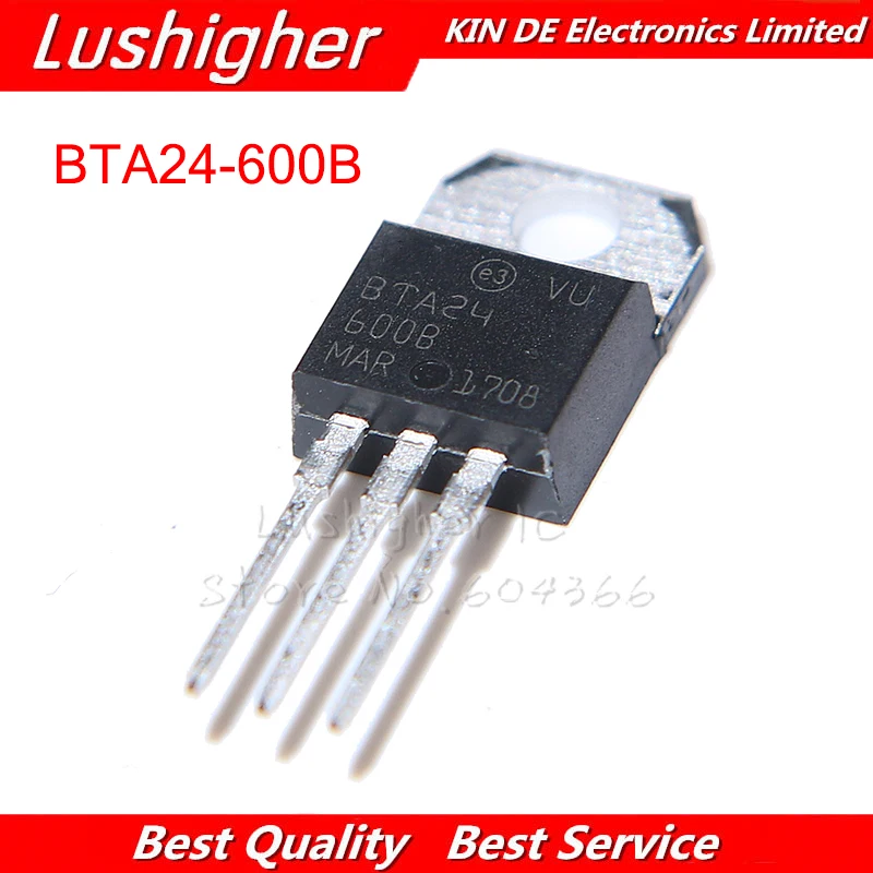 10 шт. BTA24-600B TO220 BTA24-600-220 BTA24 24-600B | Электронные компоненты и принадлежности