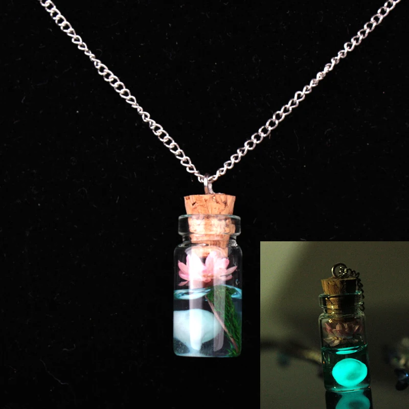 Милое украшение светящееся жемчужное растение сушеный цветок кулон в виде