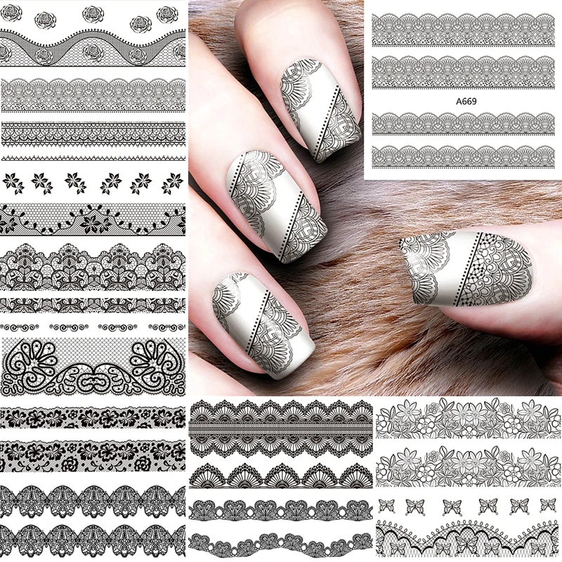 12 листов переводные наклейки для ногтей с цветами | Красота и здоровье